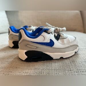 Nike Air Max 90 (TD) Toddler Sneakers size 7.5 Racer Blue/White